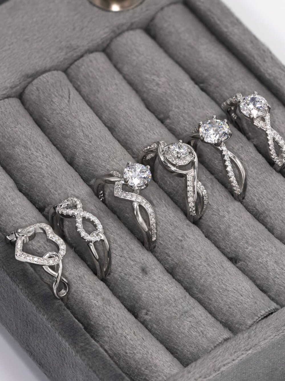 925 Sterling Silver Infinity Style Rings